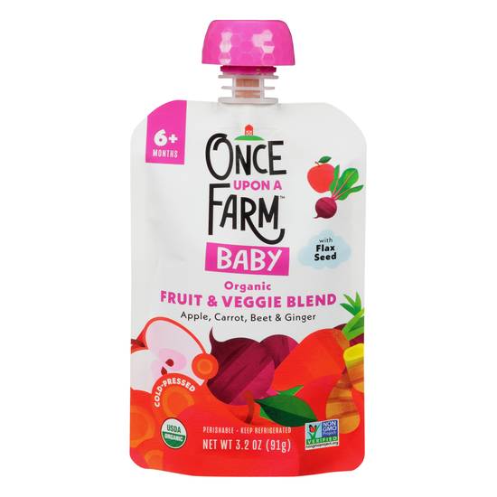 Once Upon a Farm Baby Organic Fruit & Veggie Blend 6+ Months