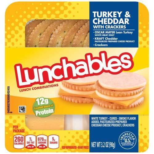 Oscar Meyer Lunchables Turkey and Cheddar 3.2 oz