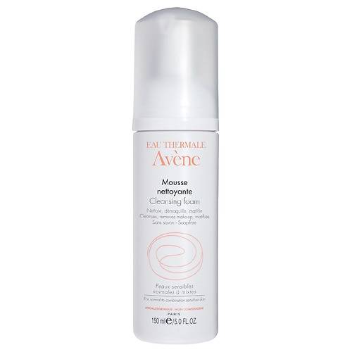 Avene Cleansing Foam, Soap Free Foaming Face Wash for Oily Skin - 5.0 oz
