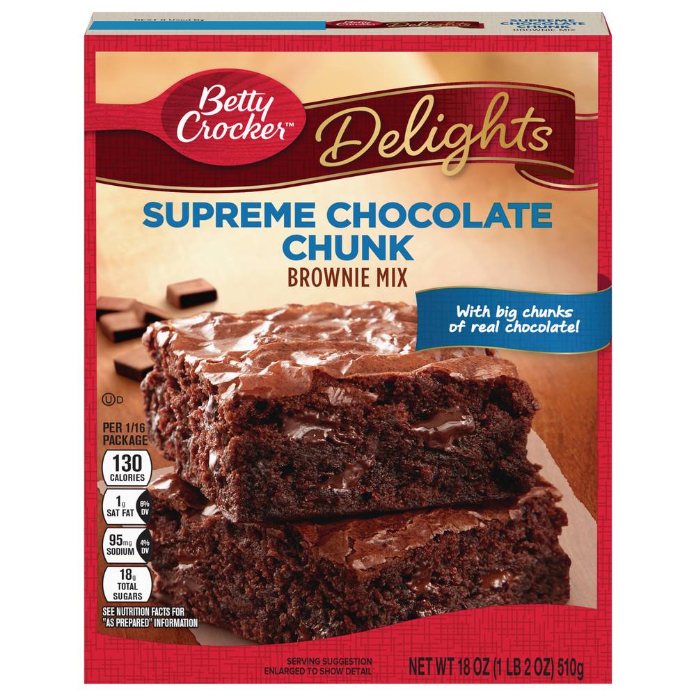 Betty Crocker Delights Supreme Chocolate Chunk Brownie Mix