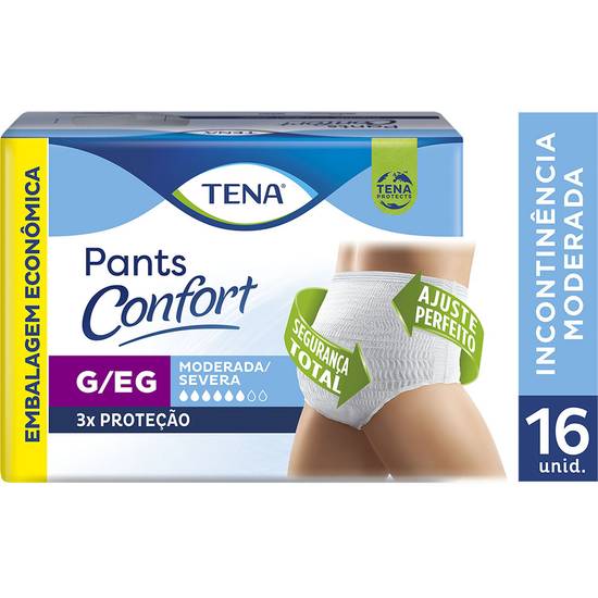 Tena roupa intíma pants confort g/eg (16 unidades)