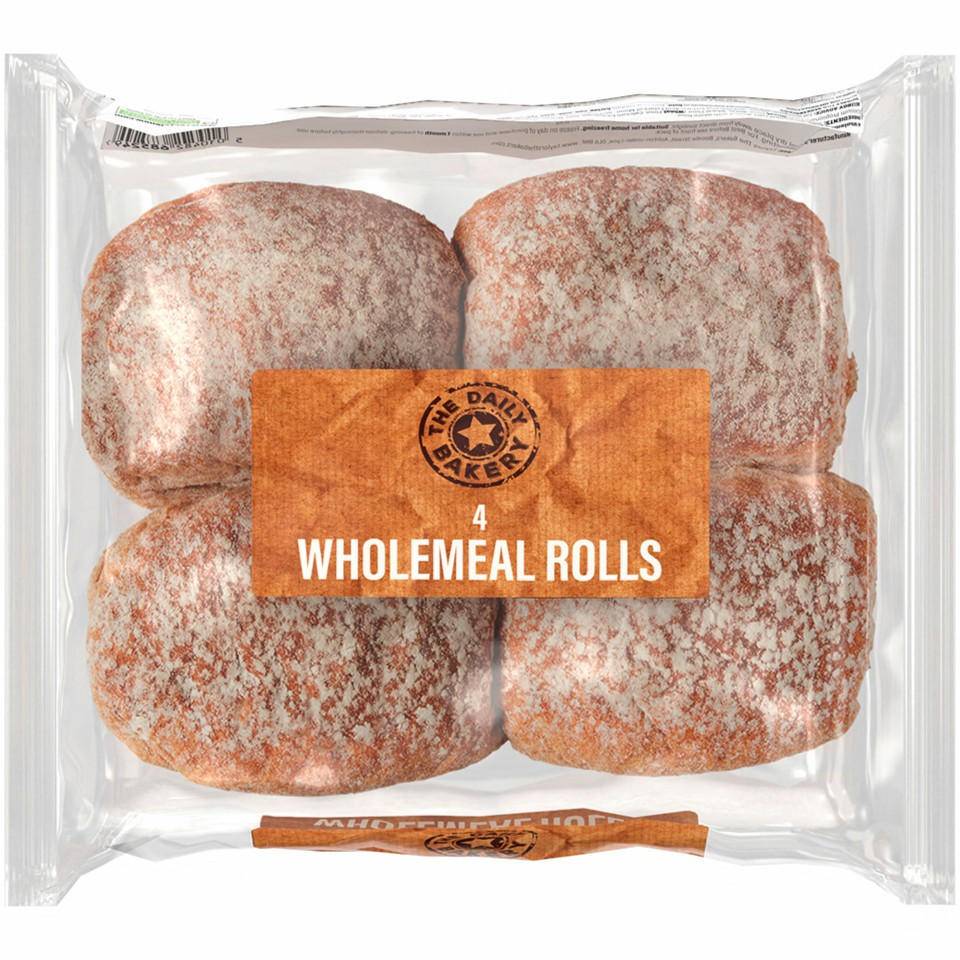 Iceland The Daily Bakery Wholemeal Deli Rolls