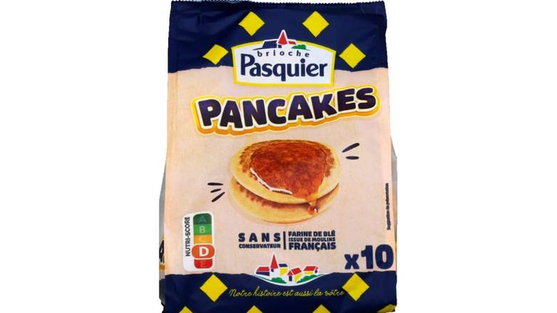 Brioche Pasquier Pancakes nature Le paquet de 350g