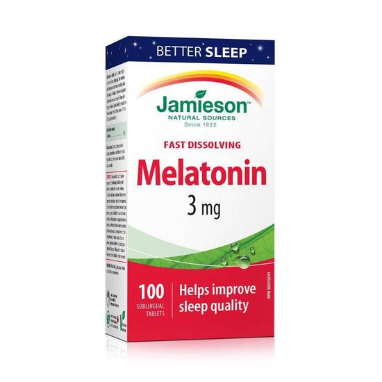 Jamieson Melatonin Fast Dissolving Tablets 3 mg (100 units)