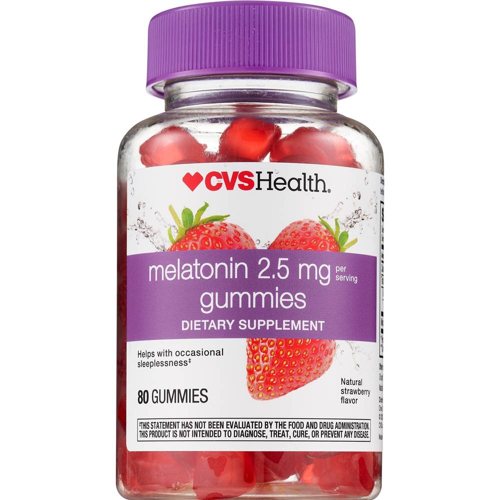 Cvs Health Melatonin 2.5 mg Gummies (strawberry )
