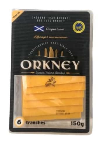 Orkney Cheese - Tranches de cheddar affinage 6 mois minimum (6)
