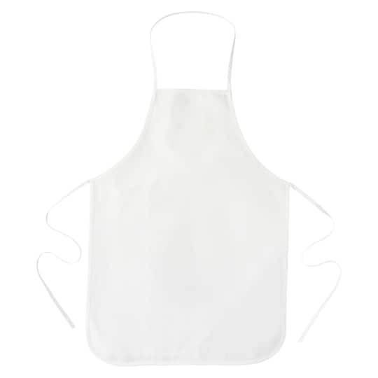 Make Market Adult Apron, 27.375" x 19.75", White