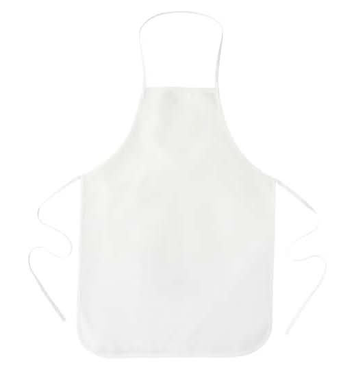 Make Market Adult Apron, 27.375" x 19.75", White