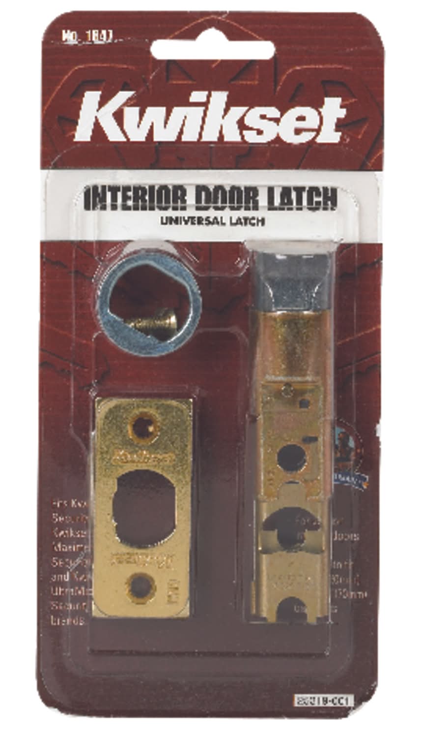 Kwikset Bright Brass Gold Steel Door Latch 1 Pk