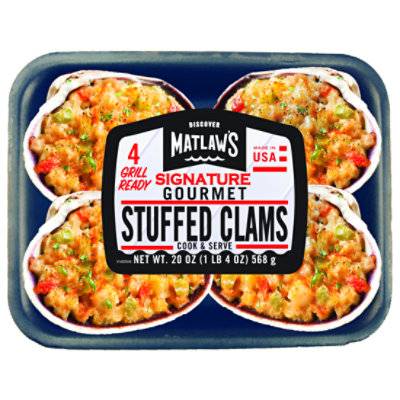 Matlaws Gourmet Clams Stuffed (1.25 lb)