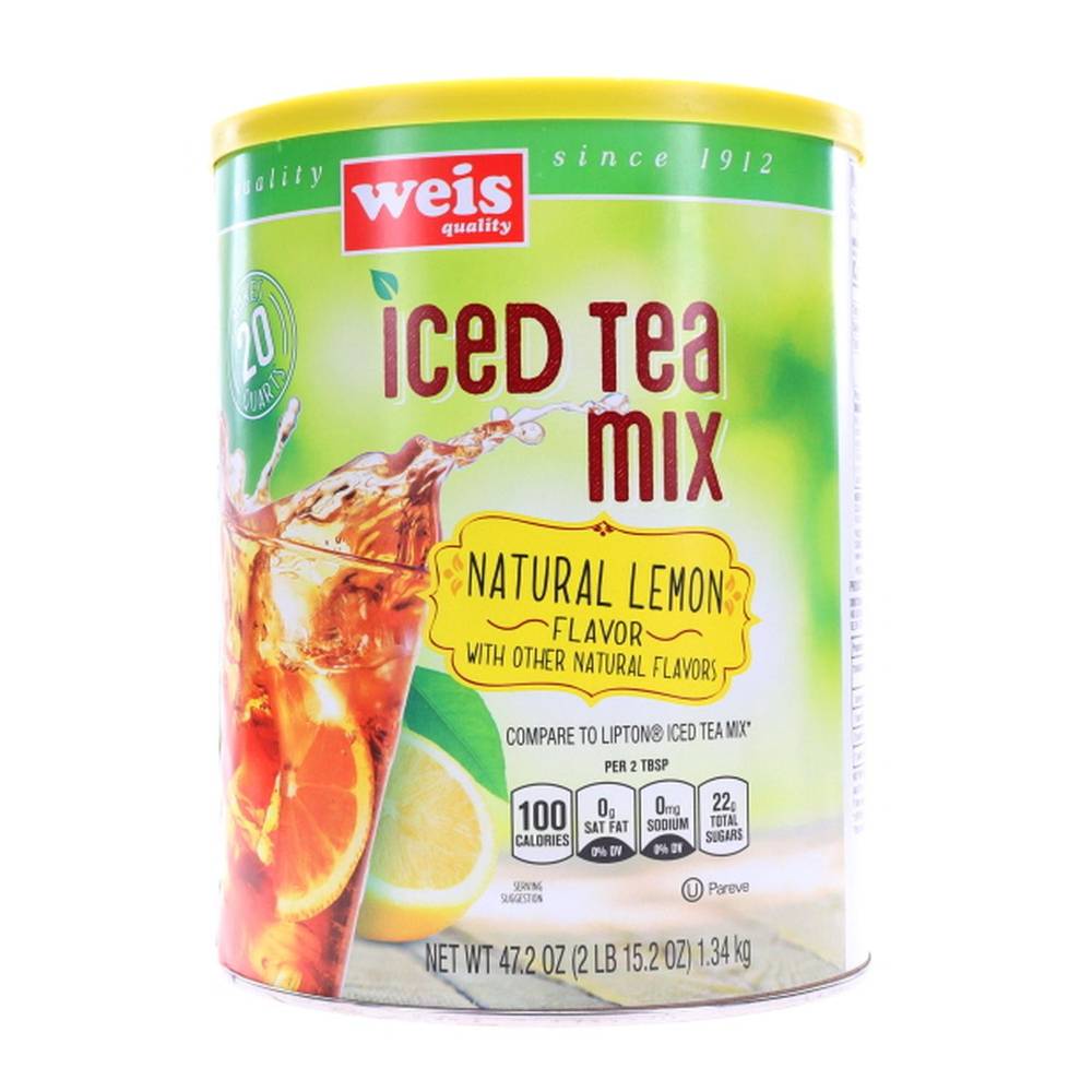 Weis Iced Tea Mix, Lemon (49.2 oz)