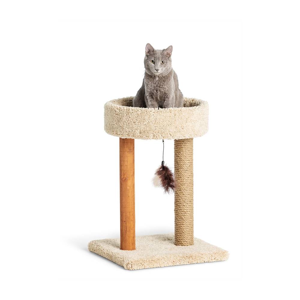 Whisker City Scratch & Play Two Posts Cat Cuddler, 23 inch