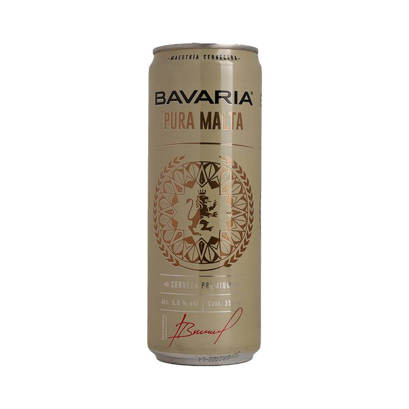 Bavaria Cerveza Pura Malta Lata 355 Ml