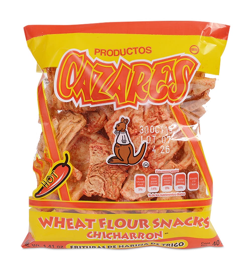 Cazares · Chicharrón tradicional con chile (40 g)