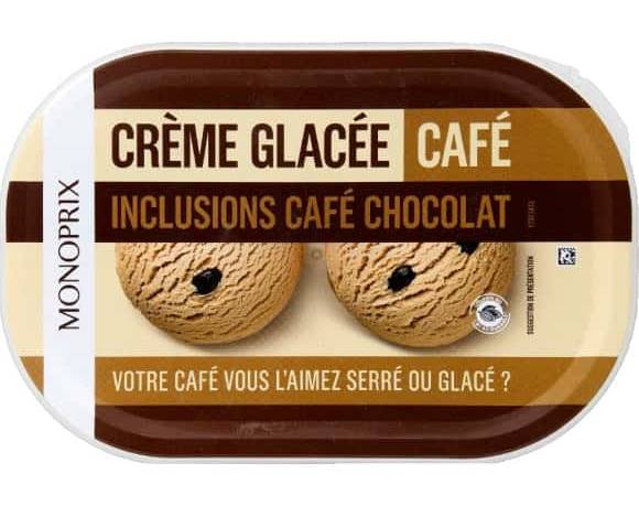 Monoprix - Crème glacée, café chocolat (500g)