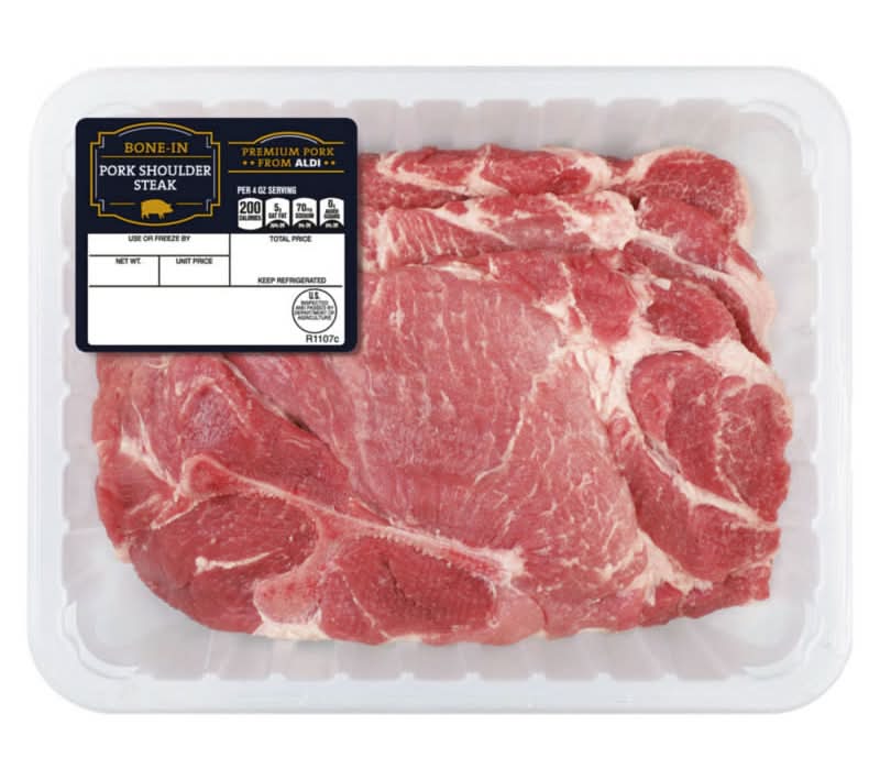 USDA Premium Bone-In Butt Pork Shoulder Steak, per lb