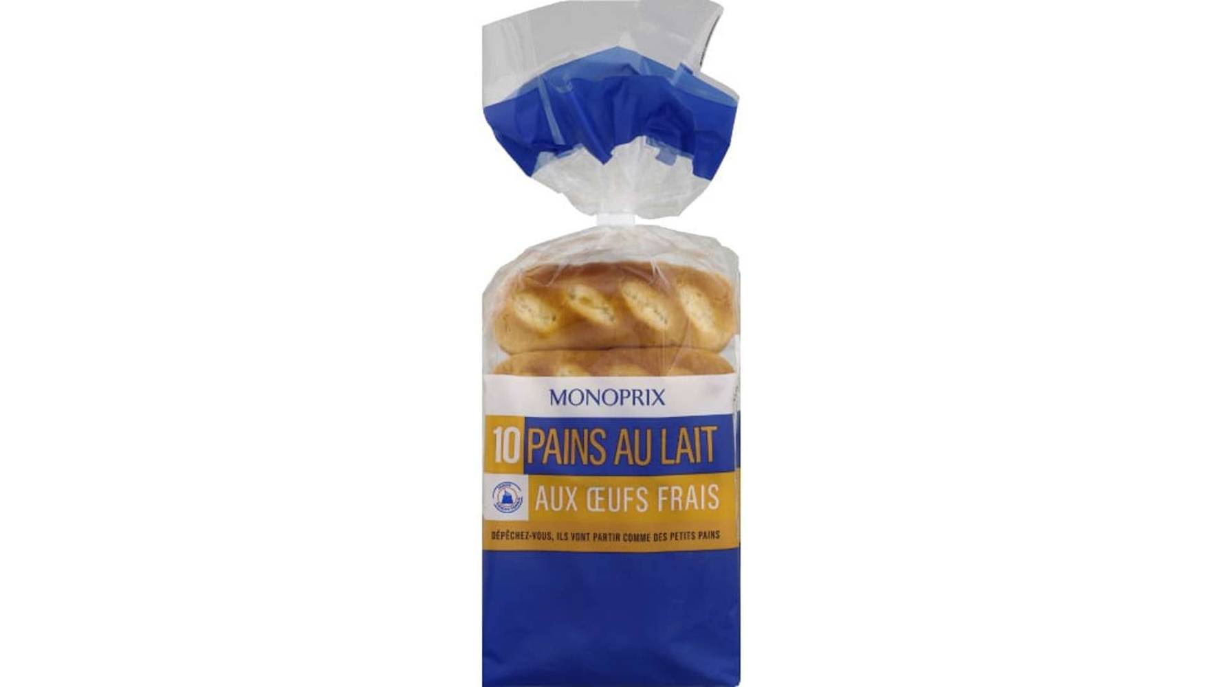 Monoprix Pains au lait aux oeufs frais Le paquet de 10 - 350 g