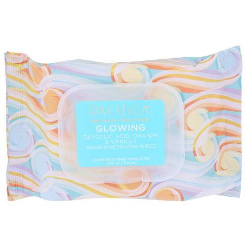 Pacifica Glwoing Glycolic Acid Orange & Vanilla Makeup Removing Wipes