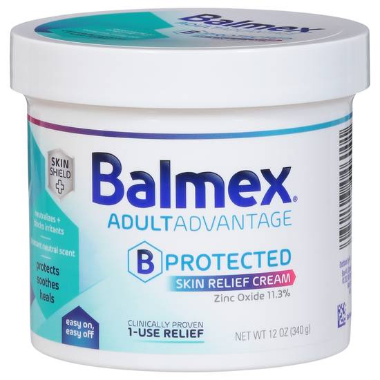 Balmex Protected Zinc Oxide Skin Relief Cream (12 oz)