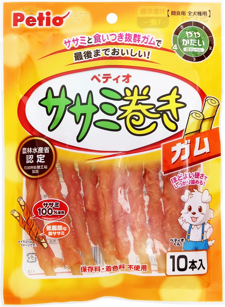 ペティオ ササミ巻き ガム