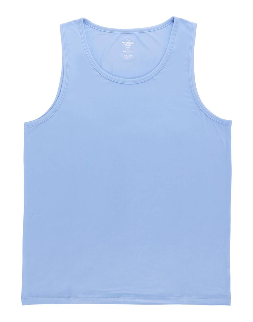 Mountain Ridge Men's Muscle Tank Top Sleepshirt (M, Azurine)