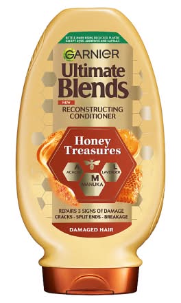 Garnier Ultimate Blends Honey Treasures Strengthening Conditioner (400ml)