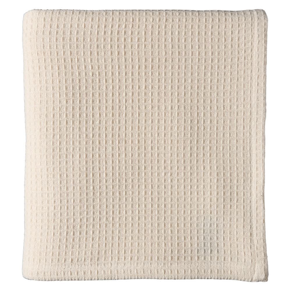 KIRKTON HOUSE Cream Full/Queen Cotton Blanket