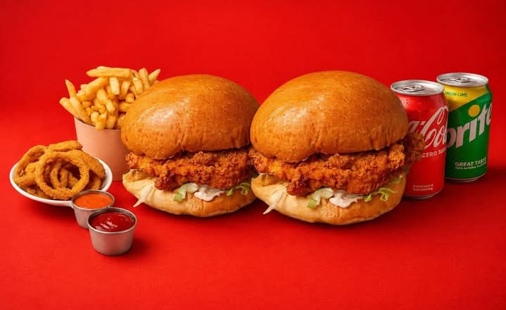 Chick Burger Meal for 2