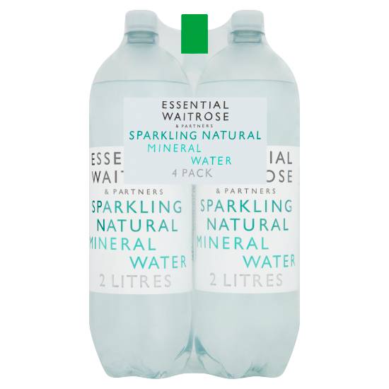 Essential Carbonated Natural Mineral Water - 4 x 2L (4x2litre)