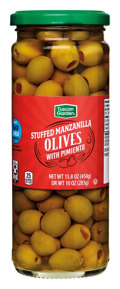 Tuscan Garden Manzanilla Olives Stuffed with Pimiento