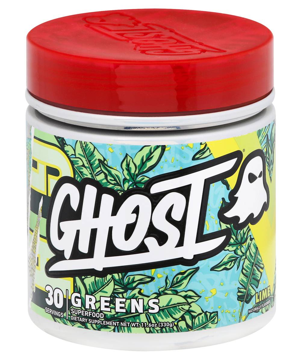 Ghost Greens Superfood Dietary Supplement, Lime (11.6 oz)