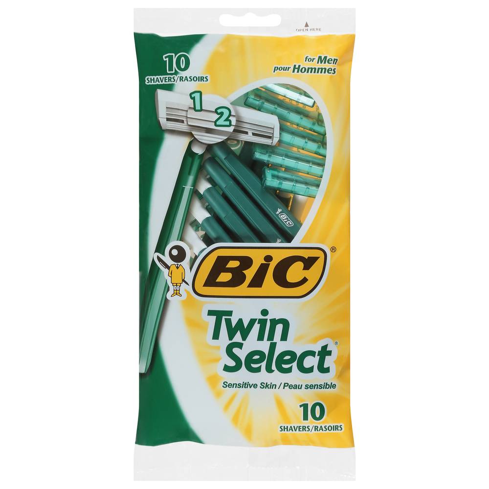 BiC Twin Select Men Sensitive Skin Shaver (2 oz, 10 ct)