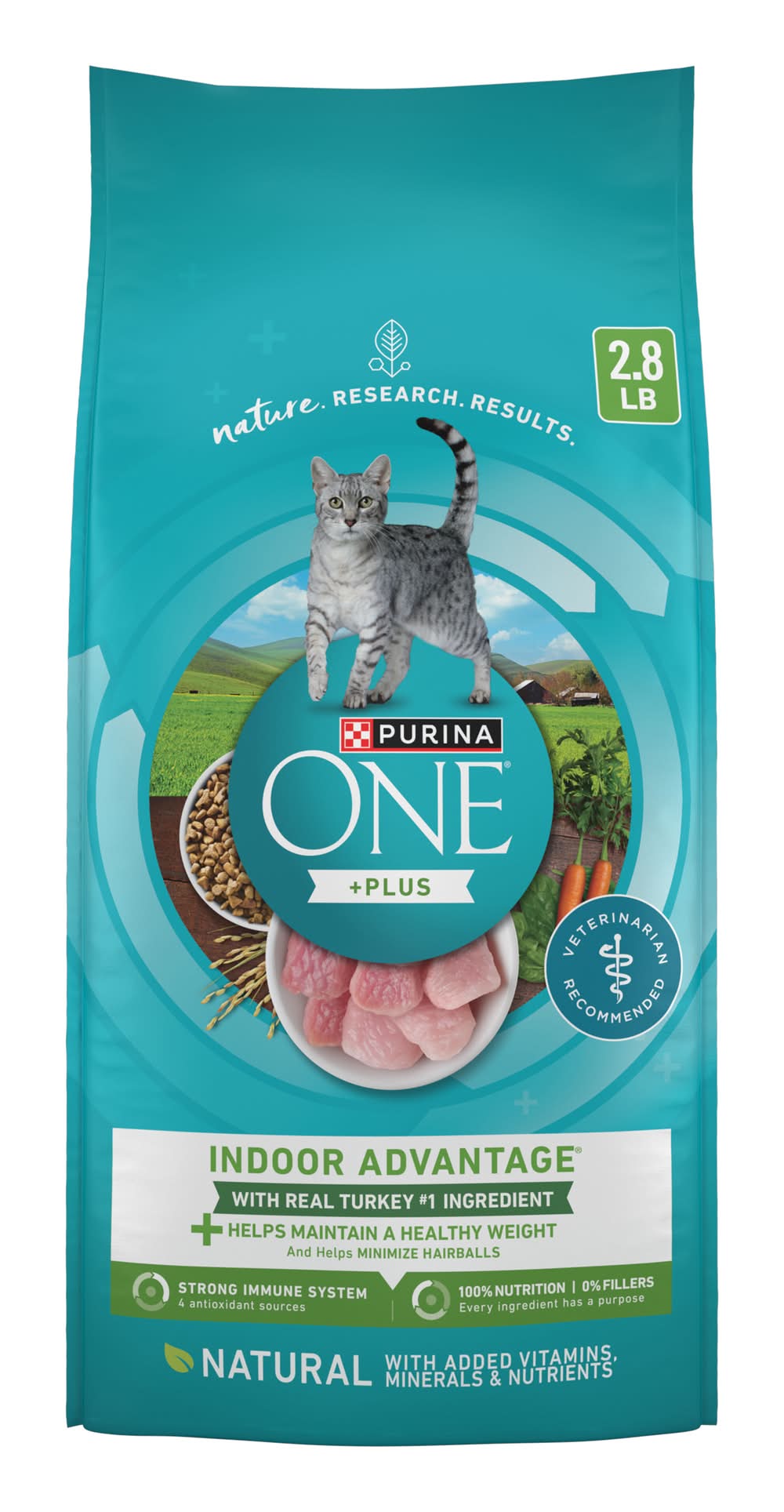 Purina One Natural Low Fat Weight Control Indoor Dry Cat Food (2.8 lbs)