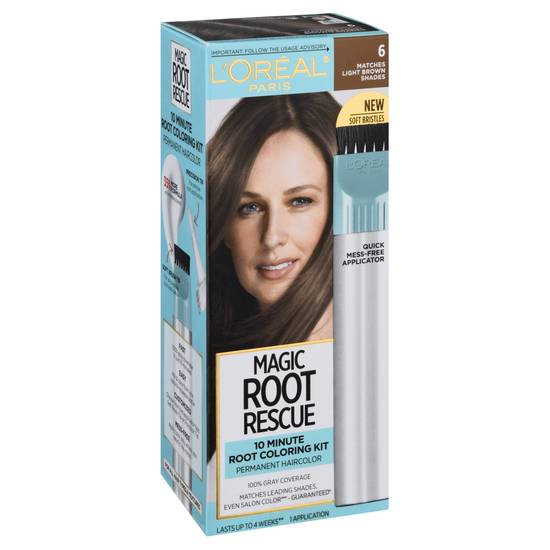 L'oréal 6 Matches Light Brown Shades Magic Root Rescue (1 kit)
