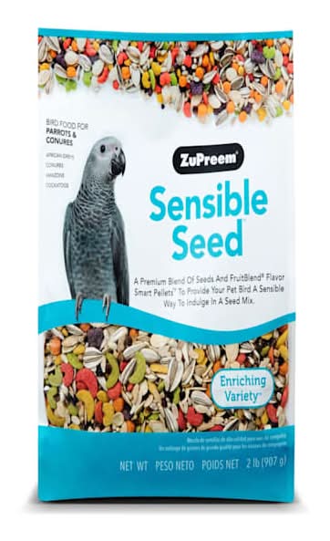 ZuPreem Sensible Seed Bird Food for Parrots & Conures, 2 lbs.