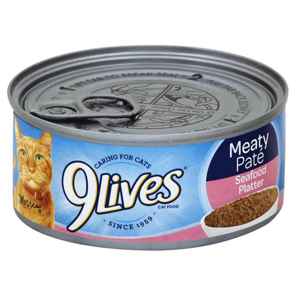 9Lives Meaty Pate Wet Cat Food ( seafood platter)