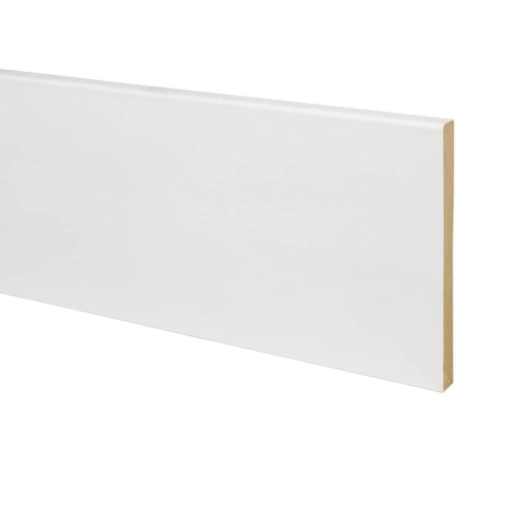 RELIABILT 15/32-in x 4-1/2-in x 12-ft Craftsman Primed MDF 3214 Baseboard Moulding | L043214512