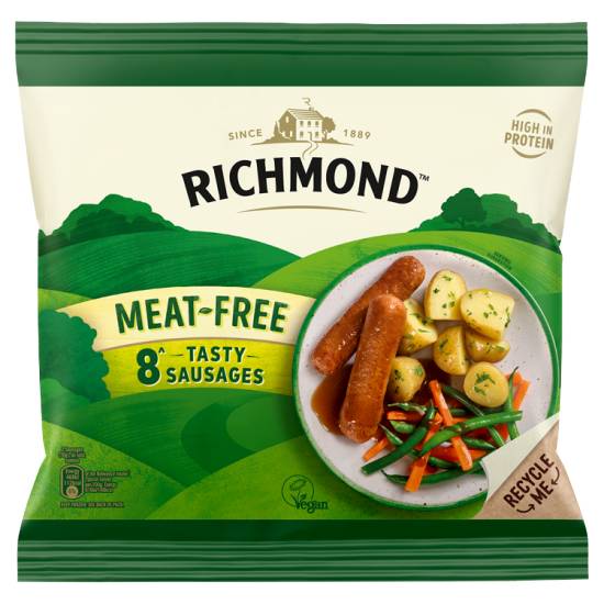 Richmond Meat Free Tasty Vegan Sausages (8 pack)