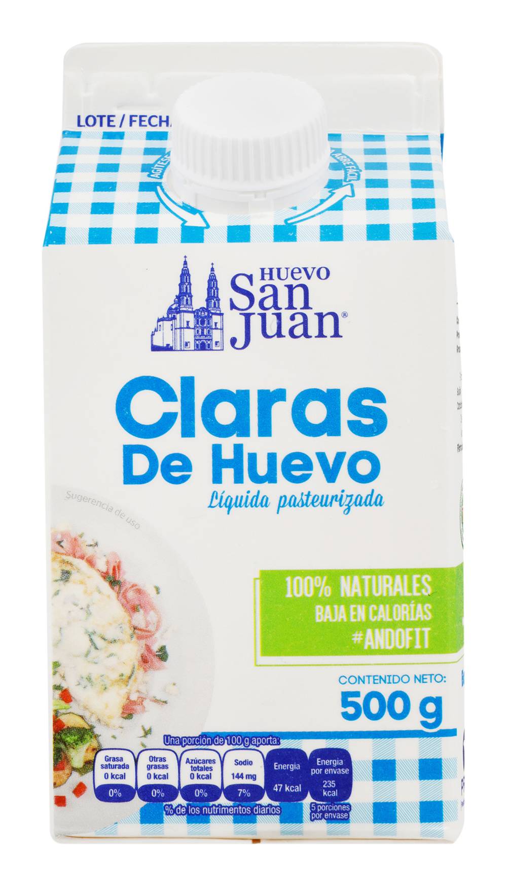 San Juan · Clara de huevo líquida pasteurizada (500 g)
