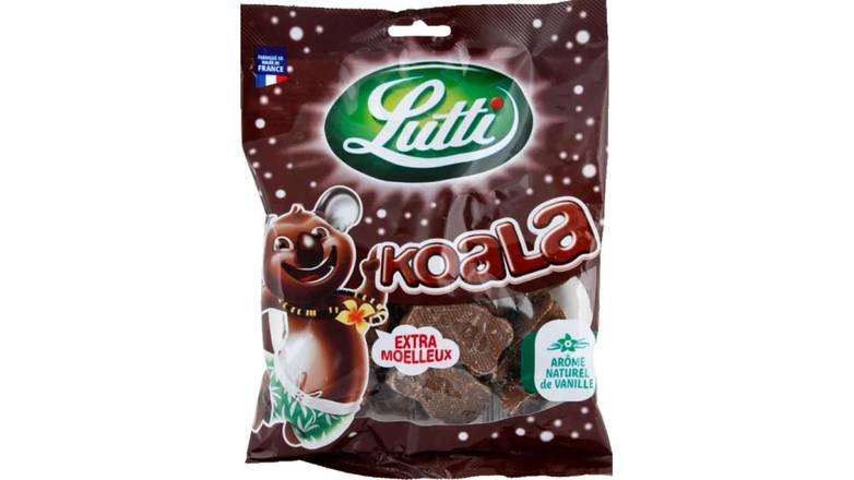 Lutti Guimauves Koala chocolat au lait, extra moëlleux Le sachet de 185g