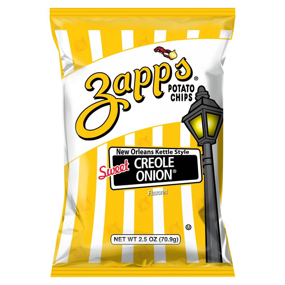 Zapp's New Orleans Kettle Style Potato Chips, Sweet Creole Onion (2.5 oz)