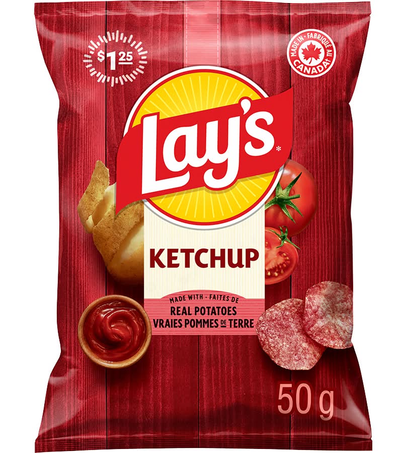Lay's croustilles assaisonnées (ketchup - simulée)