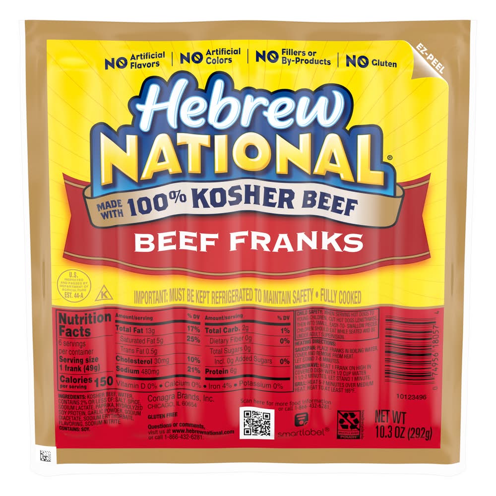 Hebrew National Beef Franks (0.86 oz)