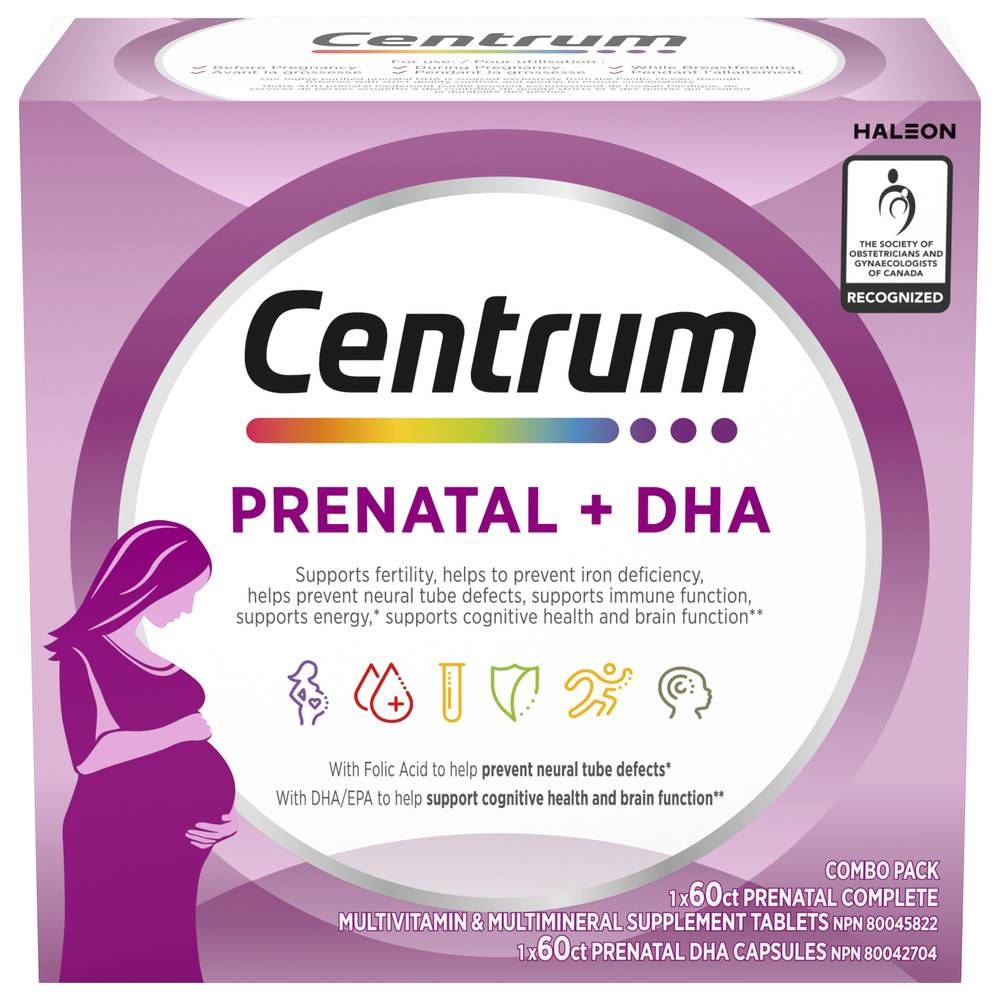 Centrum Prenatal + Dha Tablets & Softgels (200 g)