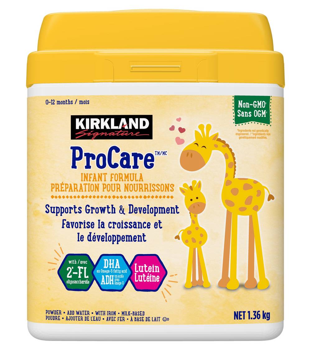 Kirkland Signature - Procare Preparations Pour Nourrissons En Poudre Sans Ogm, 1,36 Kg / Kirkland Signature Procare Infant Formula Non-Gmo Powder, 1.36 Kg