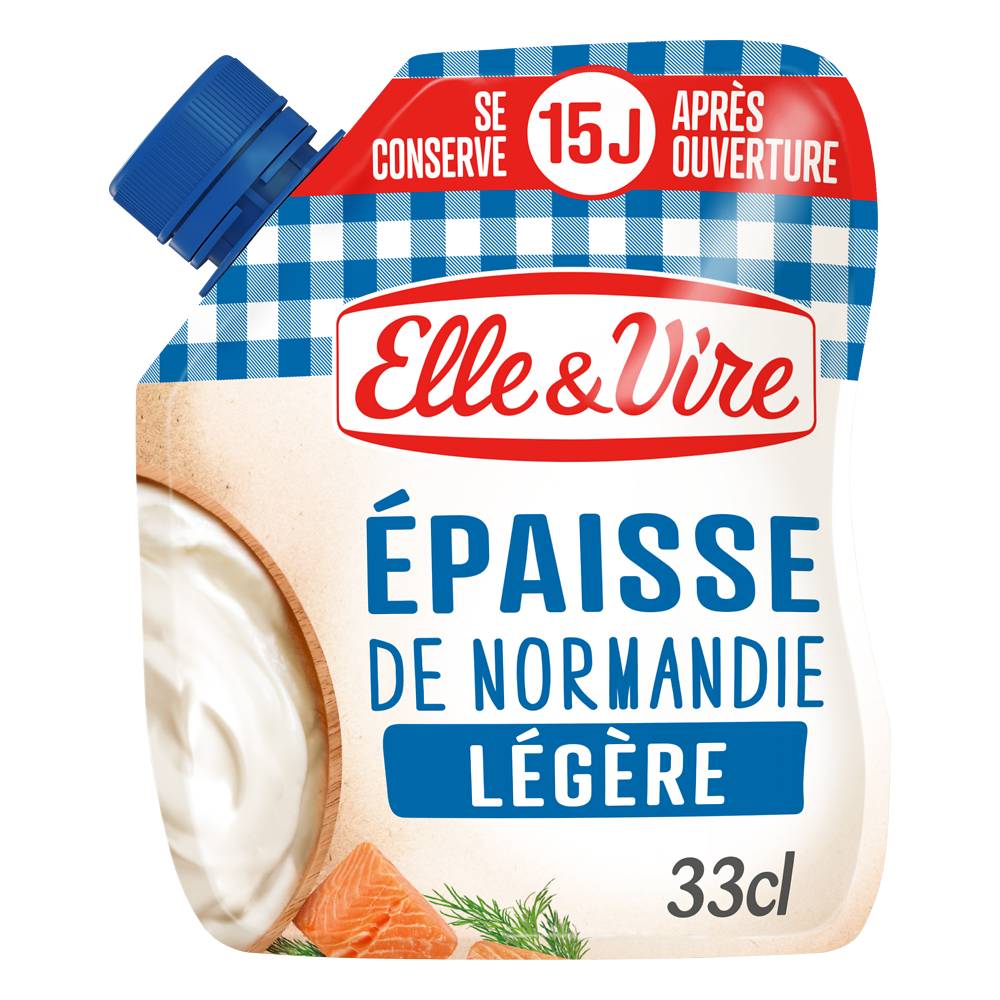 Elle & Vire - Crème fraiche épaisse légère (330 ml)
