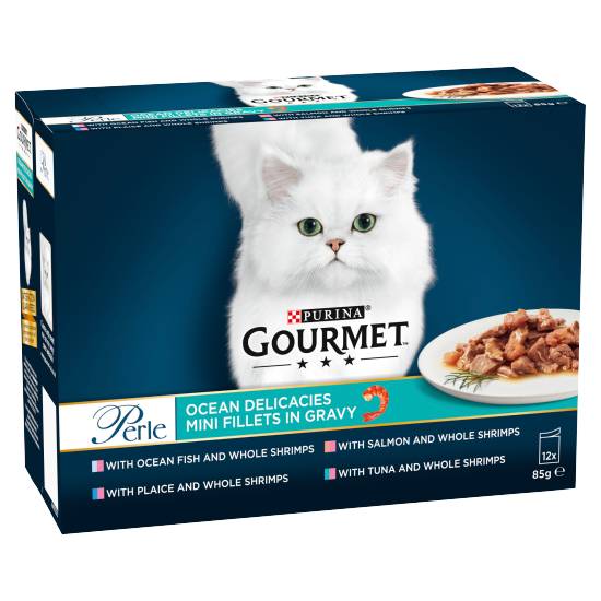 Gourmet Perle Cat Food Pouches Ocean Delicacies (12 pack, 85 g)