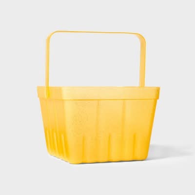Spritz Easter Plastic Basket, Yellow