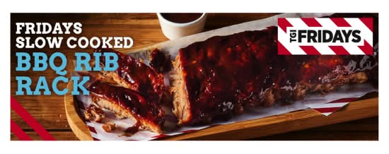 TGI Friday's Slow Cooked Bbq Rib Rack (575g)