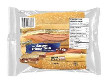 Quality Fast Foods Super Pizza Sub (11.64 oz)